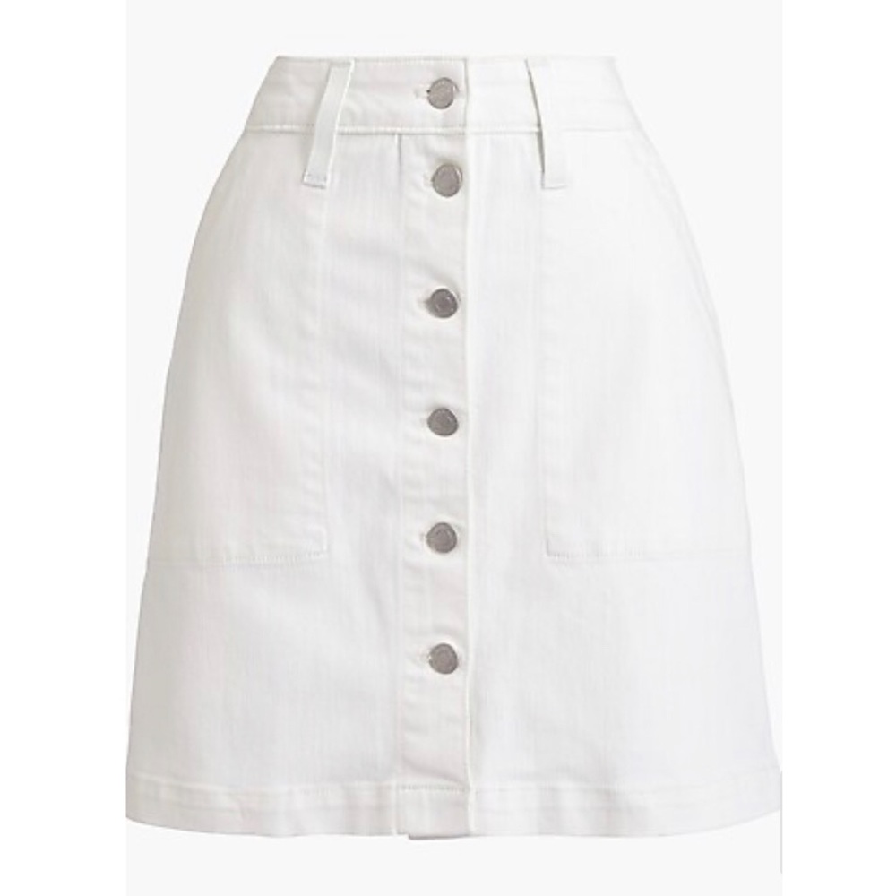 Denim button-front skirt - J. Crew